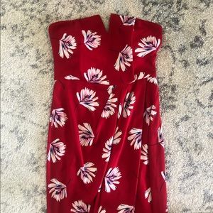 Express Strapless Dress with Slit